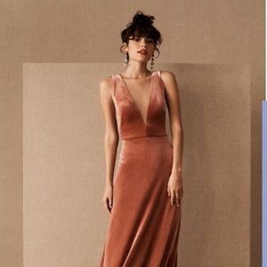 Jenny Yoo Logan Velvet Maxi Dress BHLDN
